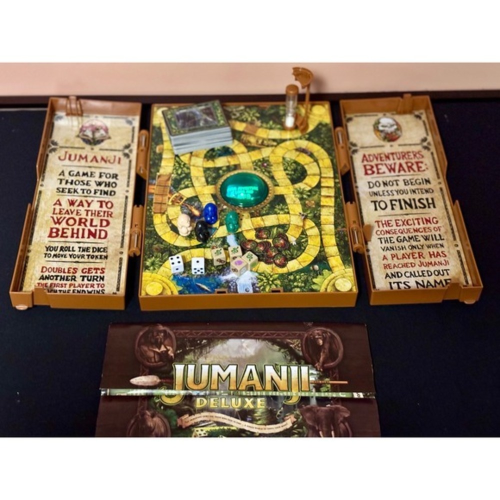 Jumanji Deluxe Electronic Board Game Spin Master Lights Sounds Adventure Game